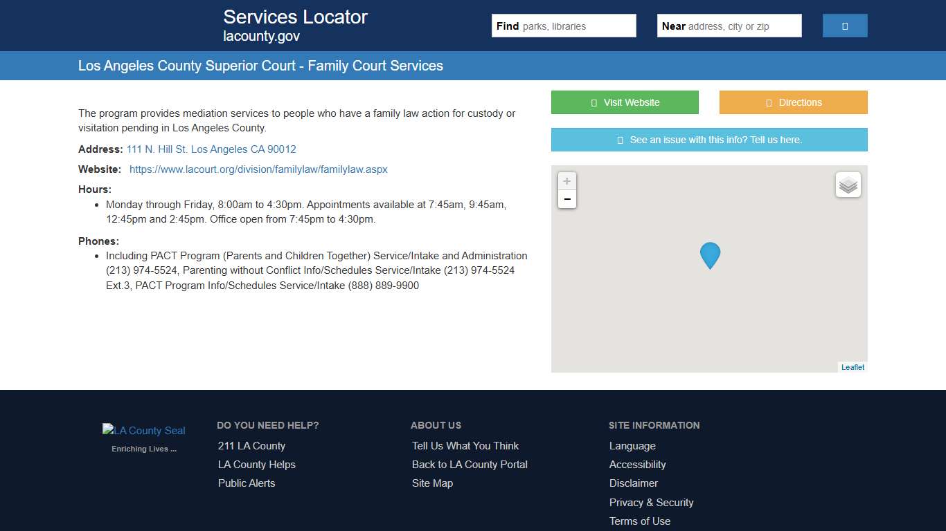 Los Angeles County Superior Court - Family Court Services