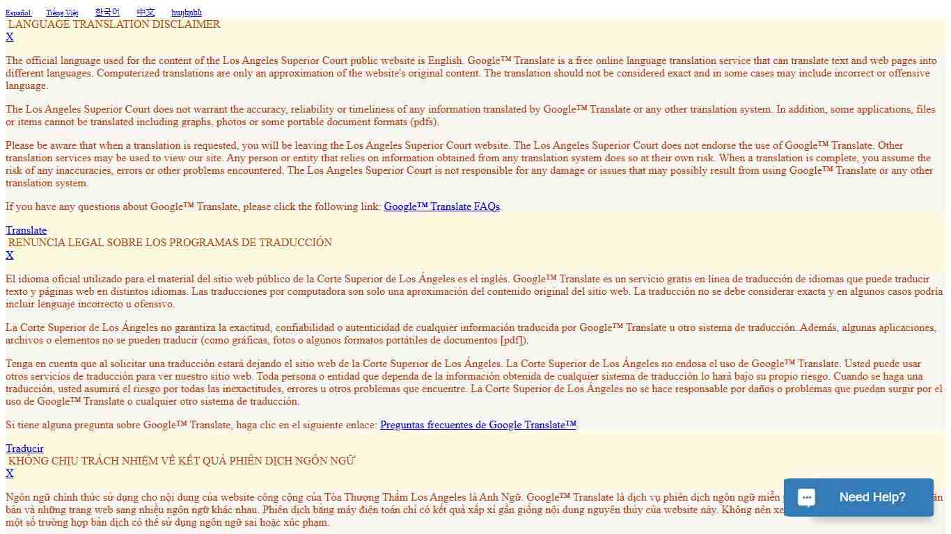 Family Law Division - LA Court